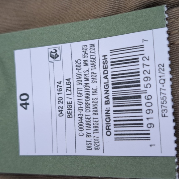 Good fellow & Co. Beige Cargo Shorts Men's Size 40 Inseam 11" - Picture 8 of 11